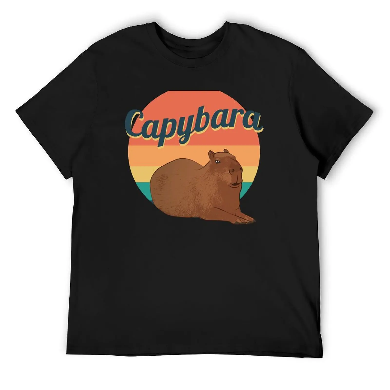 

Capybara T-Shirt Short sleeve tee cute tops plus sizes tops clothes for men