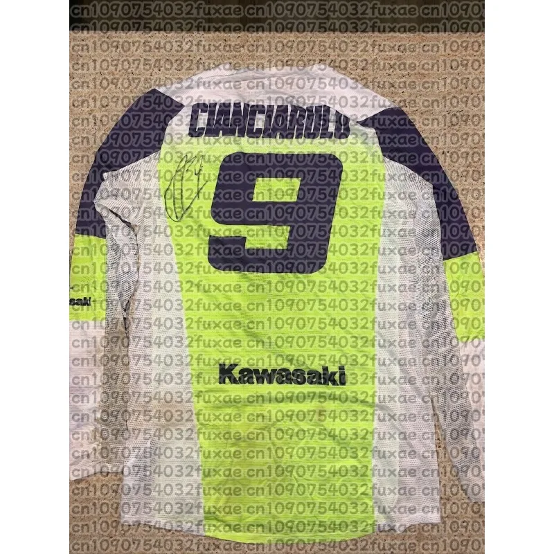 

Мотоциклетная футболка Kawasaki, новая футболка Kawasaki, летняя футболка для верховой езды, солнцезащитный крем, быстросохнущая, впитывающая пот, футболка с длинным рукавом