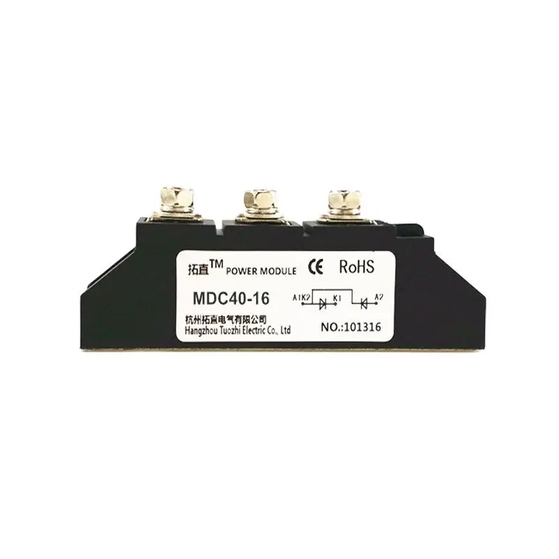 

Rectifier diode module 40A MDC40-16 MDC40A1600V rectifier tube module MDC40