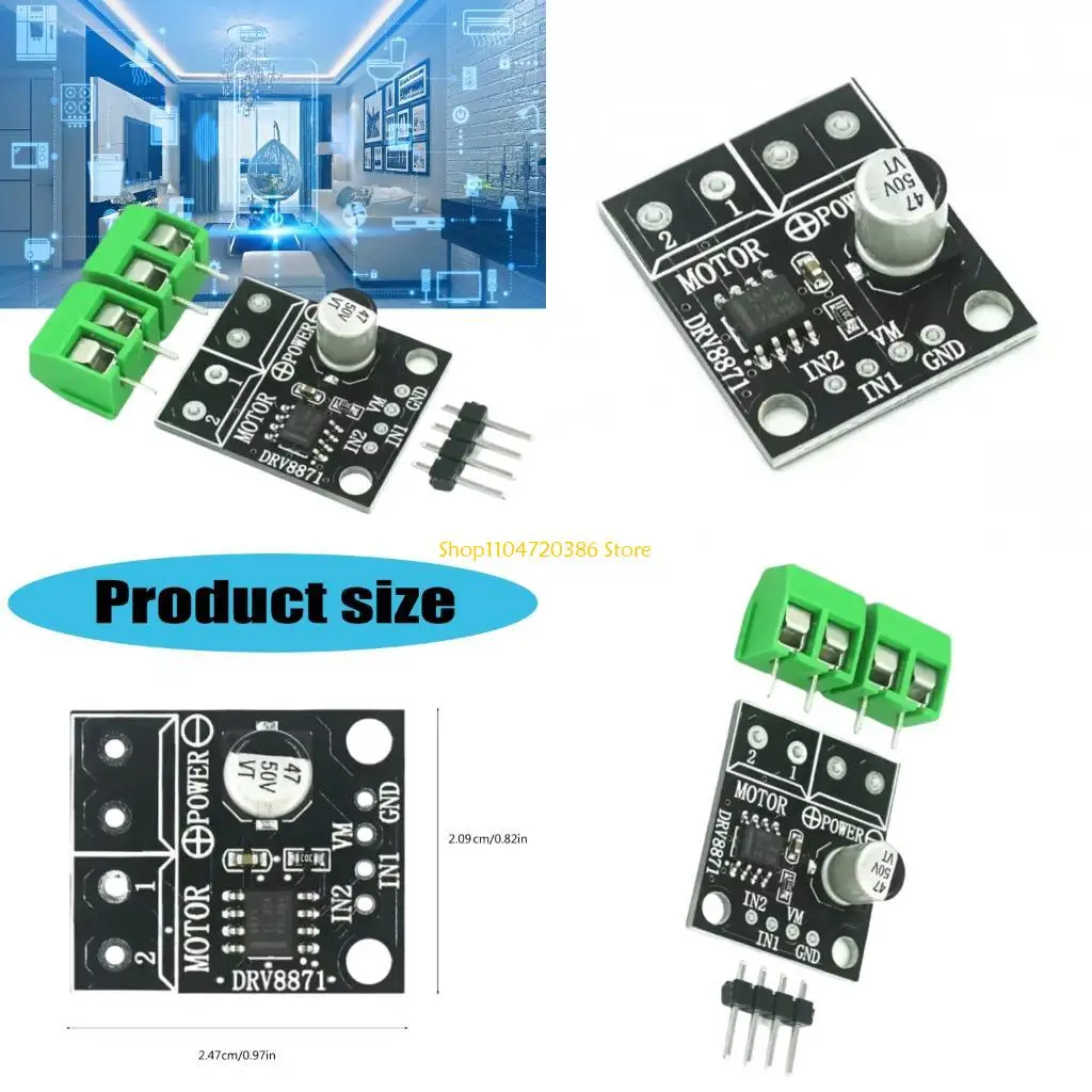 K0EA Precise Robotics Motor Driver DRV8871 3.6A Capacity Heat Regulation Technology