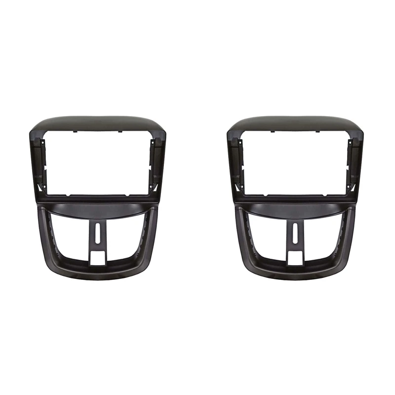 

2X 9 Inch Car Fascia Audio Fitting Adaptor Navigation Panel Kits Car DVD Frame Dashboard For PEUGEOT 207 2002-2010