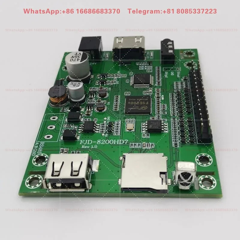 FJD-8200HD7 Single Chip Serial Video Playback Board 1080P HD High Definition Decoding  Display MP5 Control Module Part