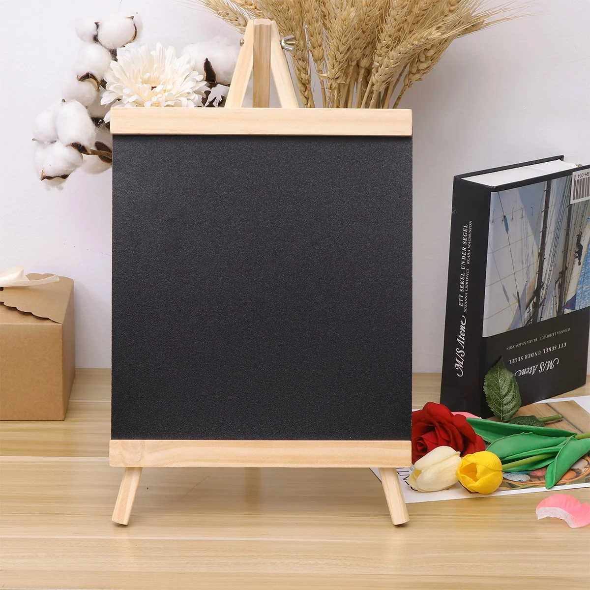 

Mini Wood Message Board Erasable Chalkboard For Home Decor