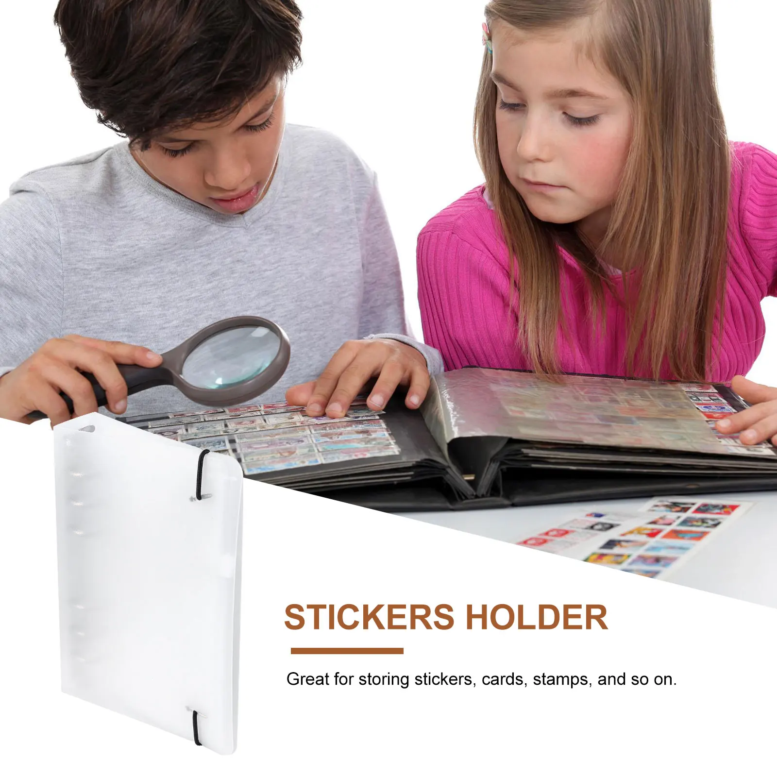 

A6 Stickers Collector Scrapbook Storage ganizer Plastic Transparent Lightweight Loose Leaf Note Pouch For Cards Stamps