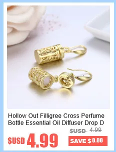 Gold Farbe Filligree parfüm Cut Out Flasche Ätherisches Öl Diffusor Halskette Frauen Pingente Chocker Halsketten & Anhänger Schmuck – Detail 6