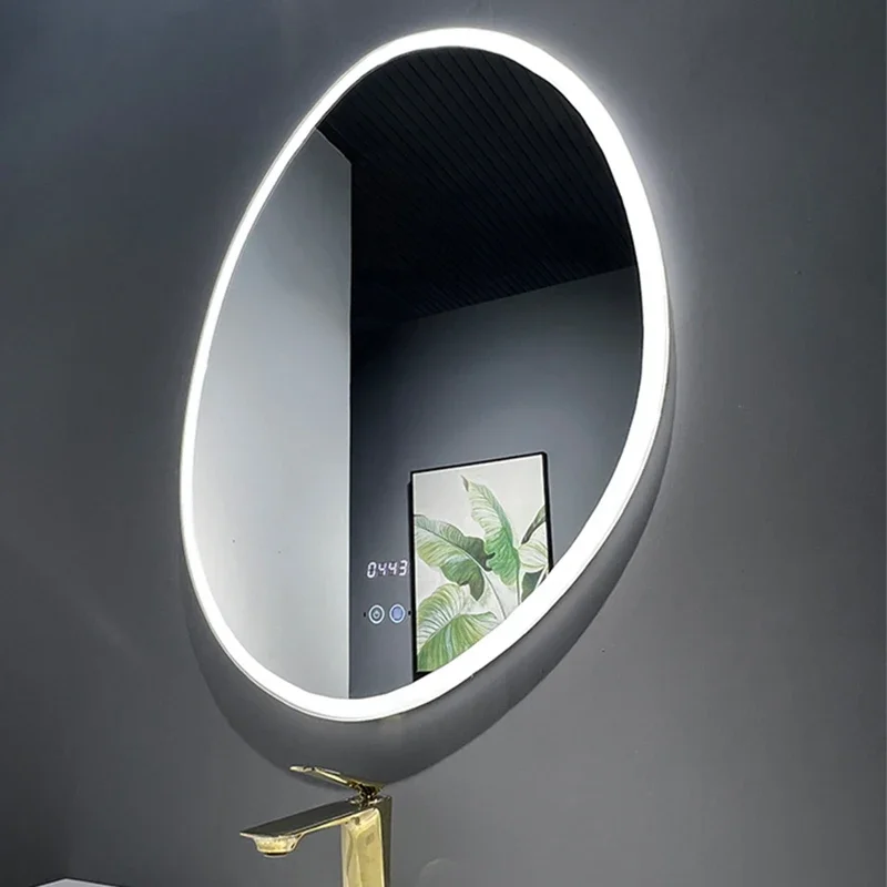 Irregular Makeup Led Mirror Shower Large Aesthetic Magnifying Wall Mirror Pocket Cosmetic Standing Espejo Led Home Improvement