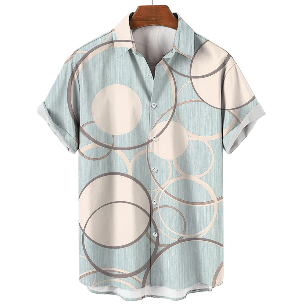 Camisas de moda de estilo clásico para hombre, blusa informal ajustada con estampado 3D de Cuba Social, ropa Floral Harajuku Hawaii, Verano