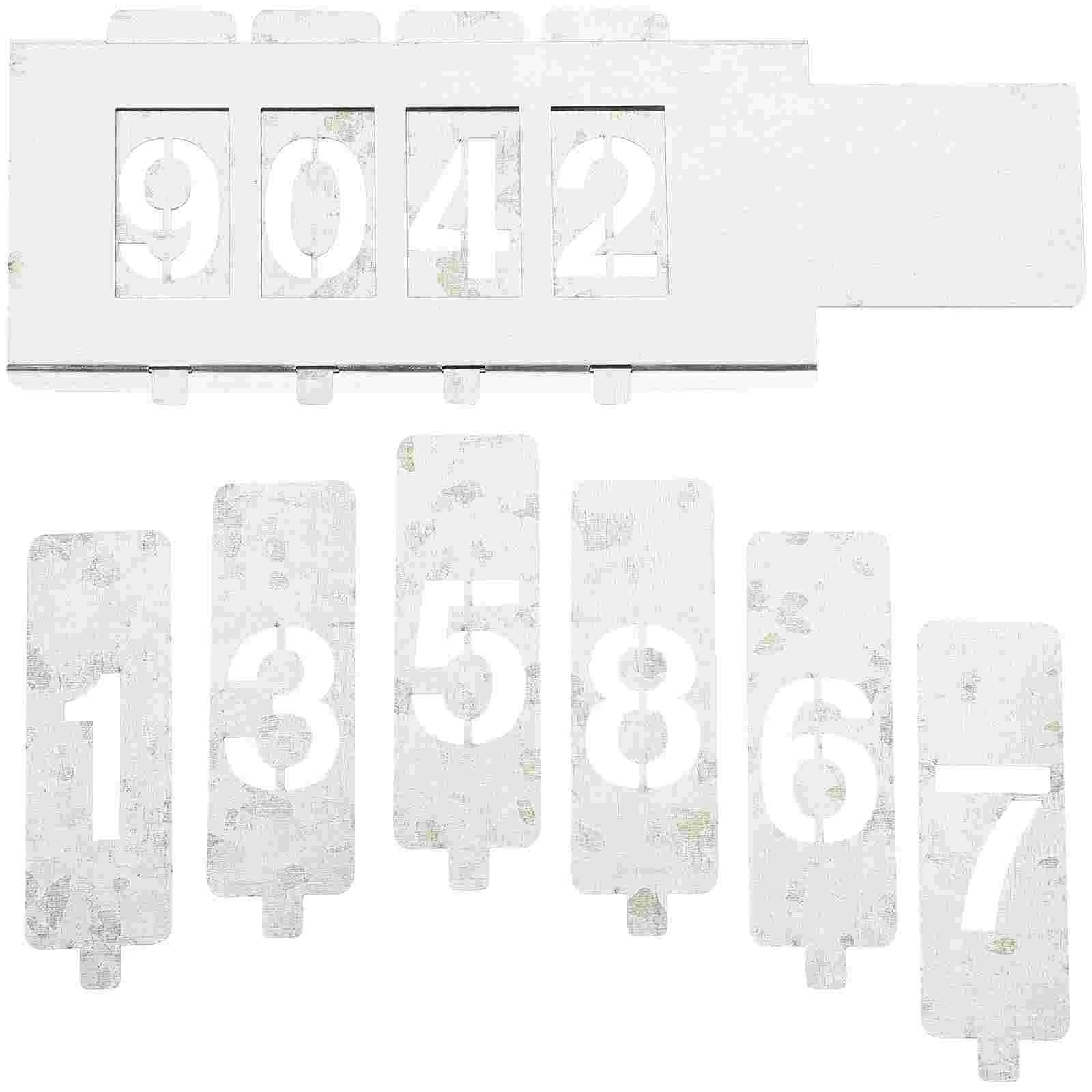 

Stencil for Walls Paper Reusable Drawing Templates Number Mail Painting Hollow-out Iron Stencils Large Numbers