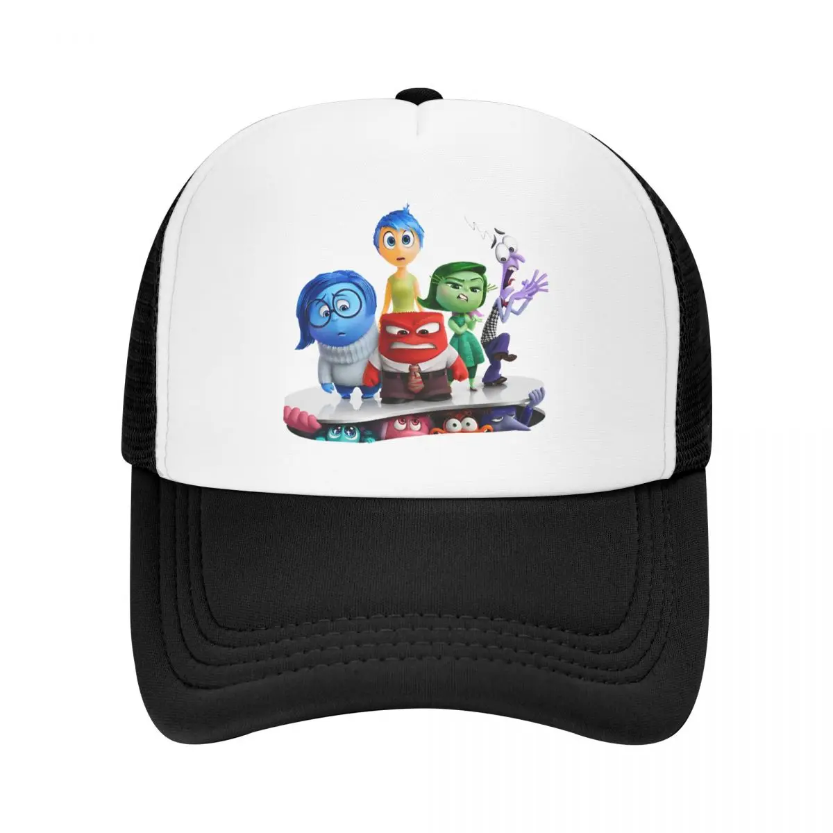 

Inside Out 2 Emotional Group Movie Poster Mesh Baseball Cap Adult Outdoor Trucker Hat Adjustable Sun Hats