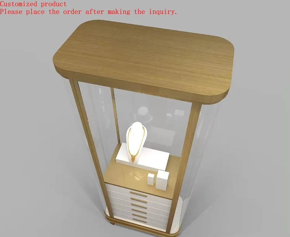 

Custom.Wholesale Countertop Jewelry Display Cabinet Furniture Showcase Racks for Elegant Shop Interior Design