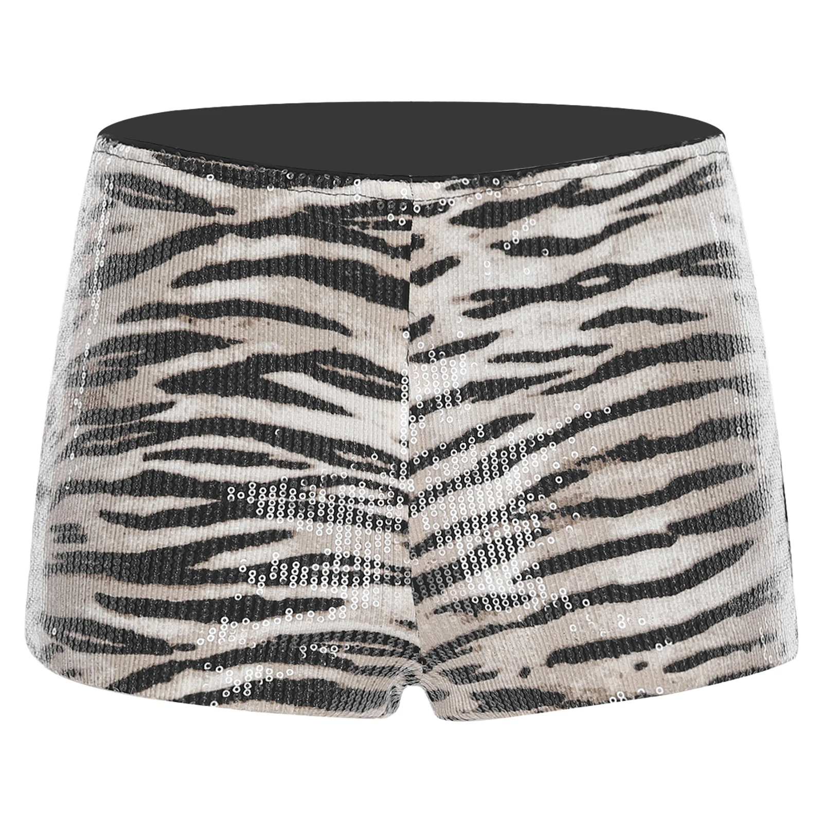 شورت نسائي لامع لامع مع ملابس رقص متعددة الاستخدامات لامعة وآمنة للعروض والمناسبات الخاصة #4