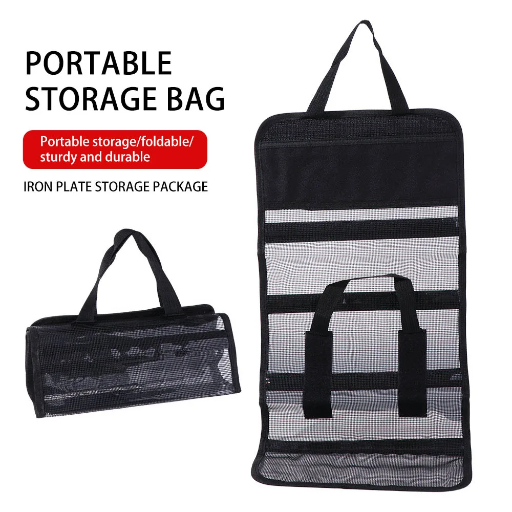 

Breathable Fishing Lure Bag Dirt Resistant Mesh Folding Fishing Tackle Case Handbag Transparent Lure Storage Bag Gear Tools