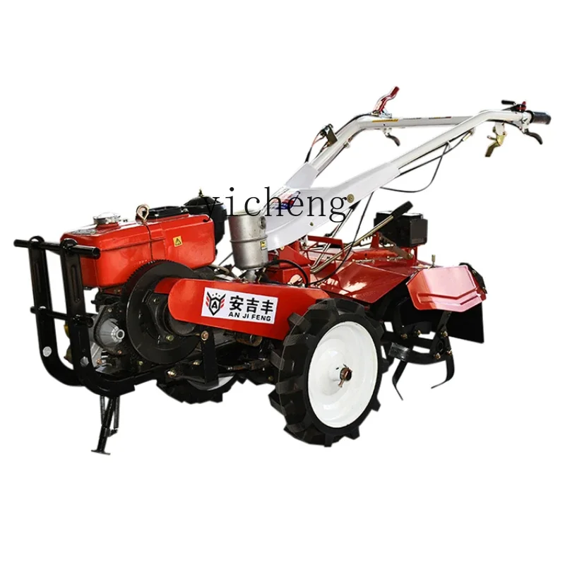 

Новый полноприводный микрокультиватор, небольшой многофункциональный роторный культиватор, дизель, сельскохозяйственная техника, падди-поле