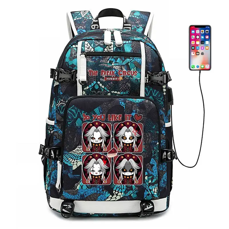 Anime The Freak Circus Pierrot Jester Harlequin Student Schoolbag
