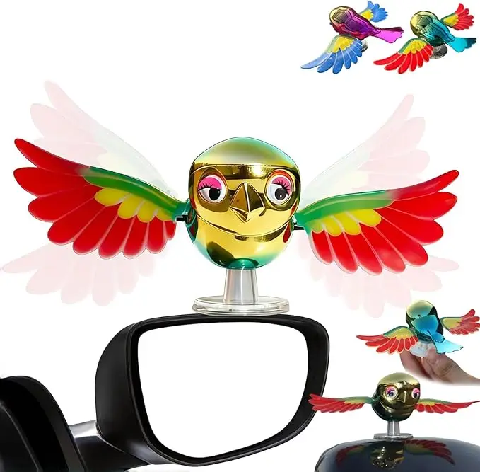 

Car Flying Bird Ornament,Simulation Flying Bird Car Creative Ornament,CarMirror FlyingBird,Fly on The E-Bike/Cars,Gift