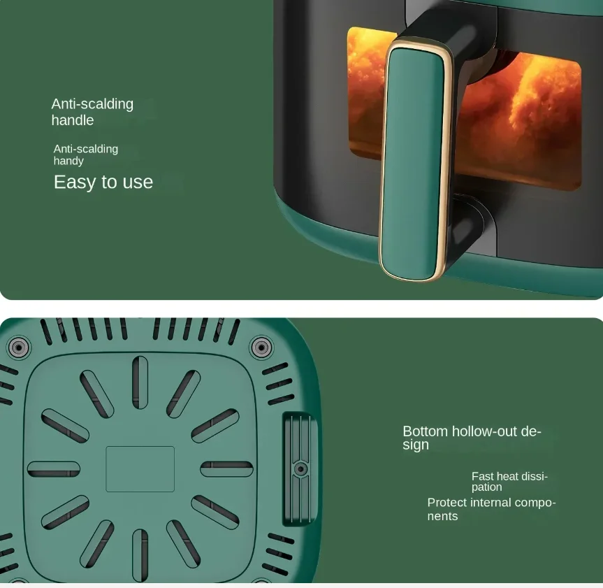 

Комбинированная фритюрница и духовка AUX 220 В: многофункциональная, полностью автоматическая, без масла, простая в очистке BD