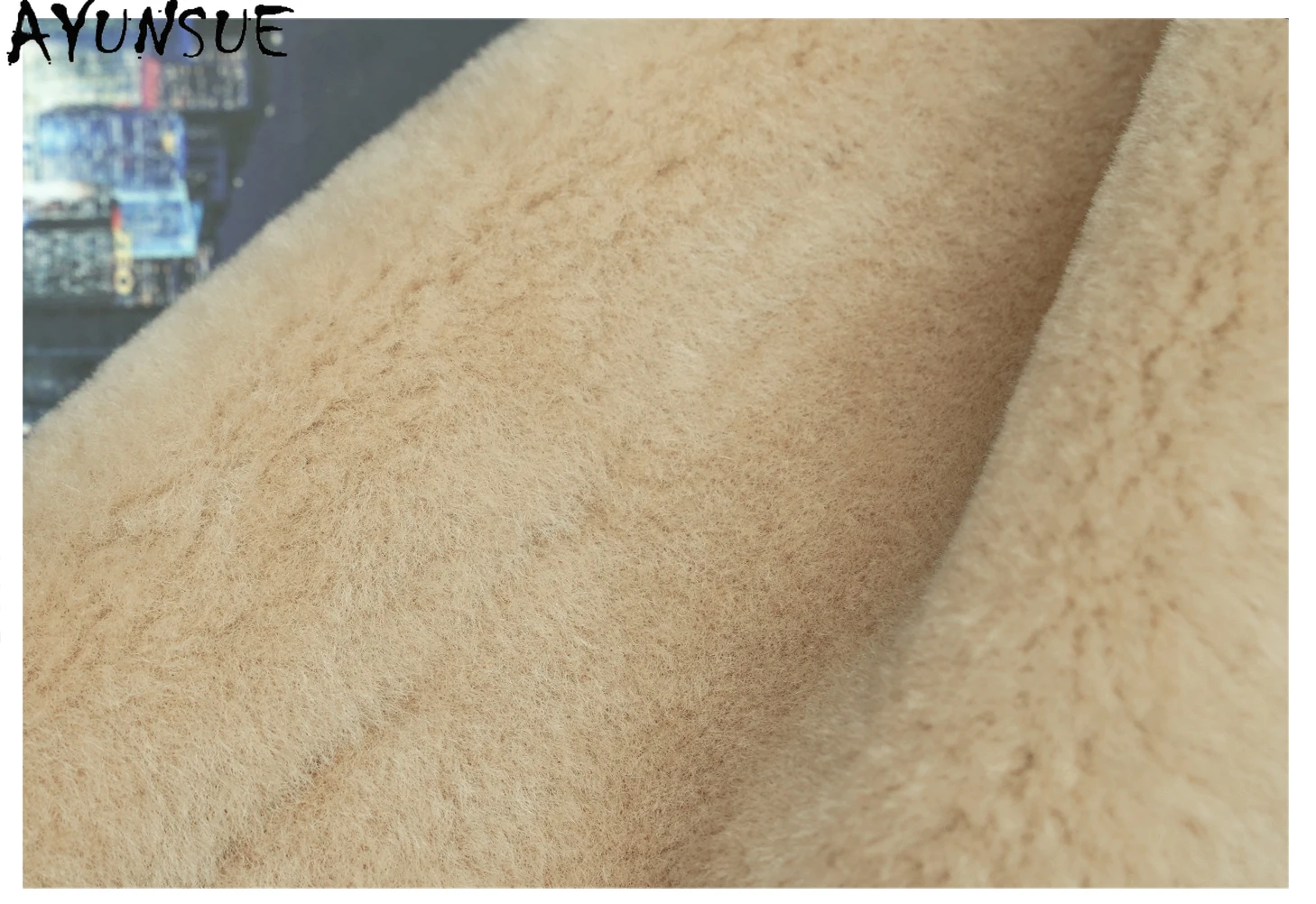 AYUNSUE 天然羊皮毛皮コート本革ジャケット女性 2025 暖かい冬服女性バイクジャケット Шуба Женская