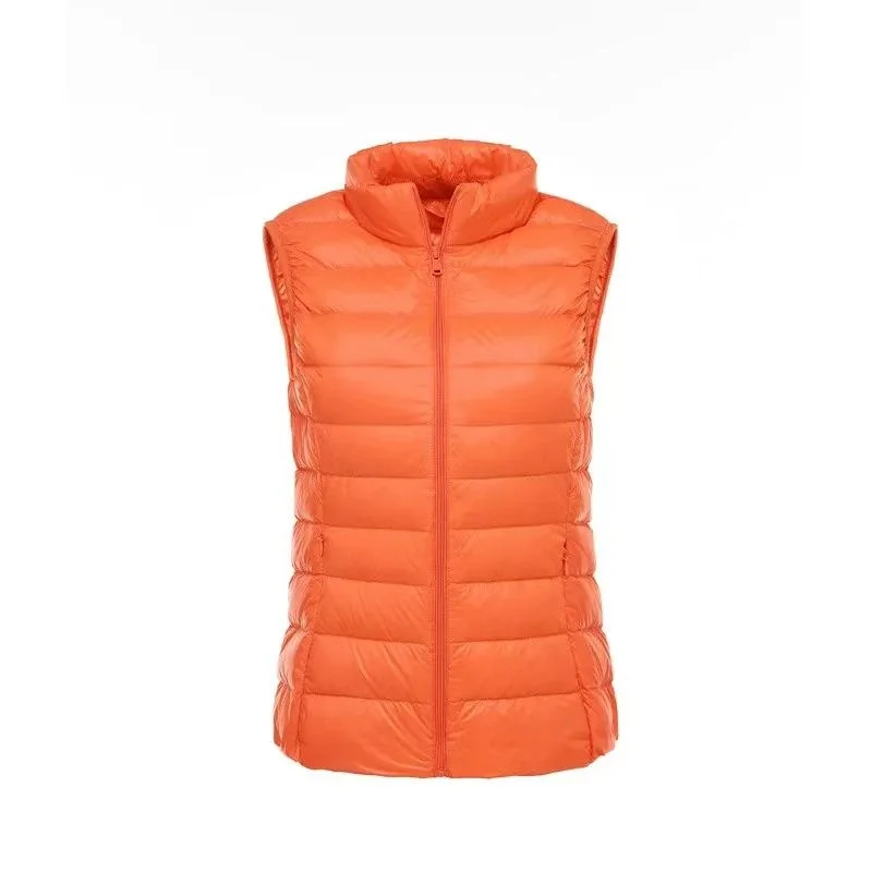White Duck Down Ultralight Down Vest Jacket Women's Autumn Winter 2026New Sleeveless Coat Female Waistcoat Warm Puffer Outerwear