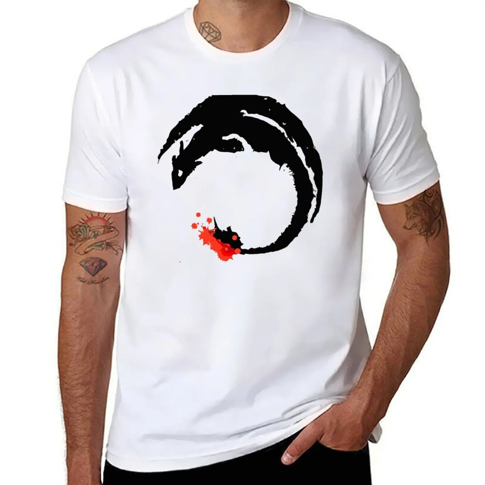 

Black Dragon Fury - Eyesasdaggers T-Shirt cotton tshirt 100% t shirts designer T-Shirt