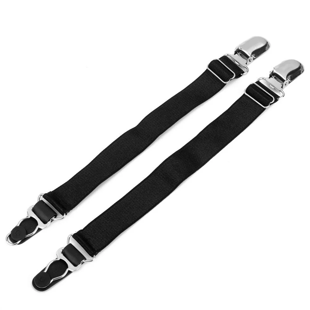 Elastic Clip Garters for High Socks Buckles Hosiery Black Socks Nylon Adjustable Buckle Tape Stocking Belts JK Japan Style