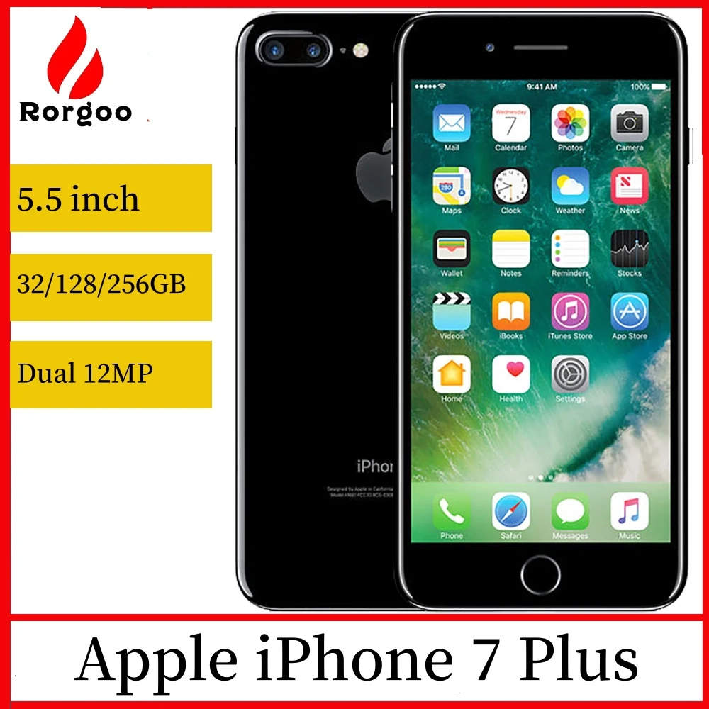 Apple iPhone 7 Plus разблокированный оригинальный двойной настоящий 12-мегапиксельный Camare 4G LTE 5,5 дюйма четырехъядерный процессор A10 12 МП ОЗУ 3 ГБ разблокированный мобильный телефон Apple iPhone 7 Plus разблокированный оригинальный двойной настоящий 12-мегапиксельный Camare 4G LTE 5,5 дюйма четырехъядерный процессор A10 12 МП ОЗУ 3 ГБ разблокированный мобильный телефон