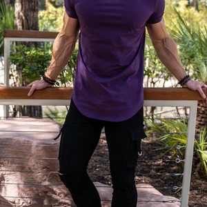 Herren Kurzarm Cotton T -Shirt, Bodybuilding, Athleisure, Training, Sporthemd, hochwertige Oberteile, Sommer, Sommer 8 Hauptverkaufsmuskeln Shirt - №3