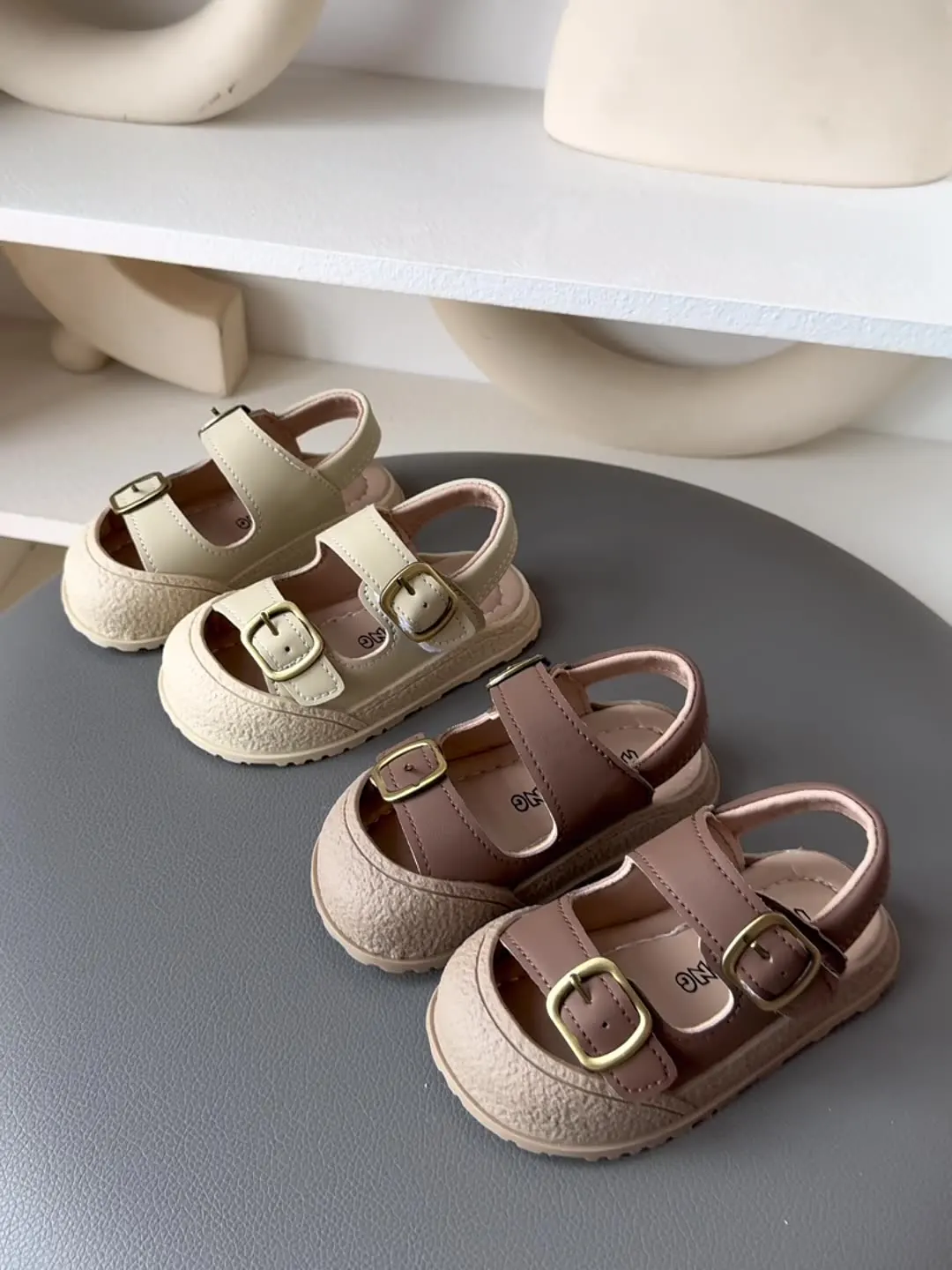 2024 Summer New Children's Sandals Anti-collision Men's and Baby's Beach Shoes Girls' Non-slip Soft-soled Casual Sandals