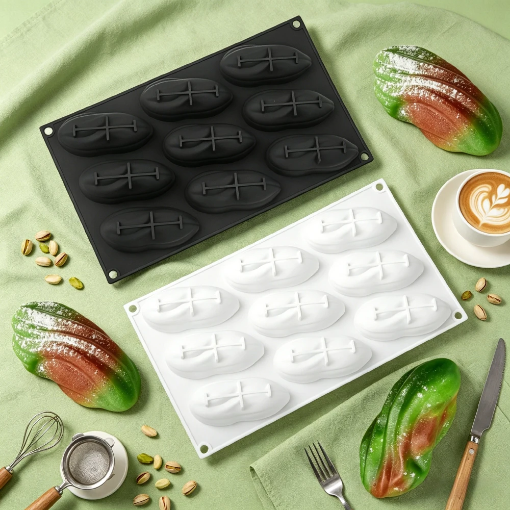 4または9個取りピスタチオシリコンモールド、チョコレートデザ - Eco Soap のレビューと価格