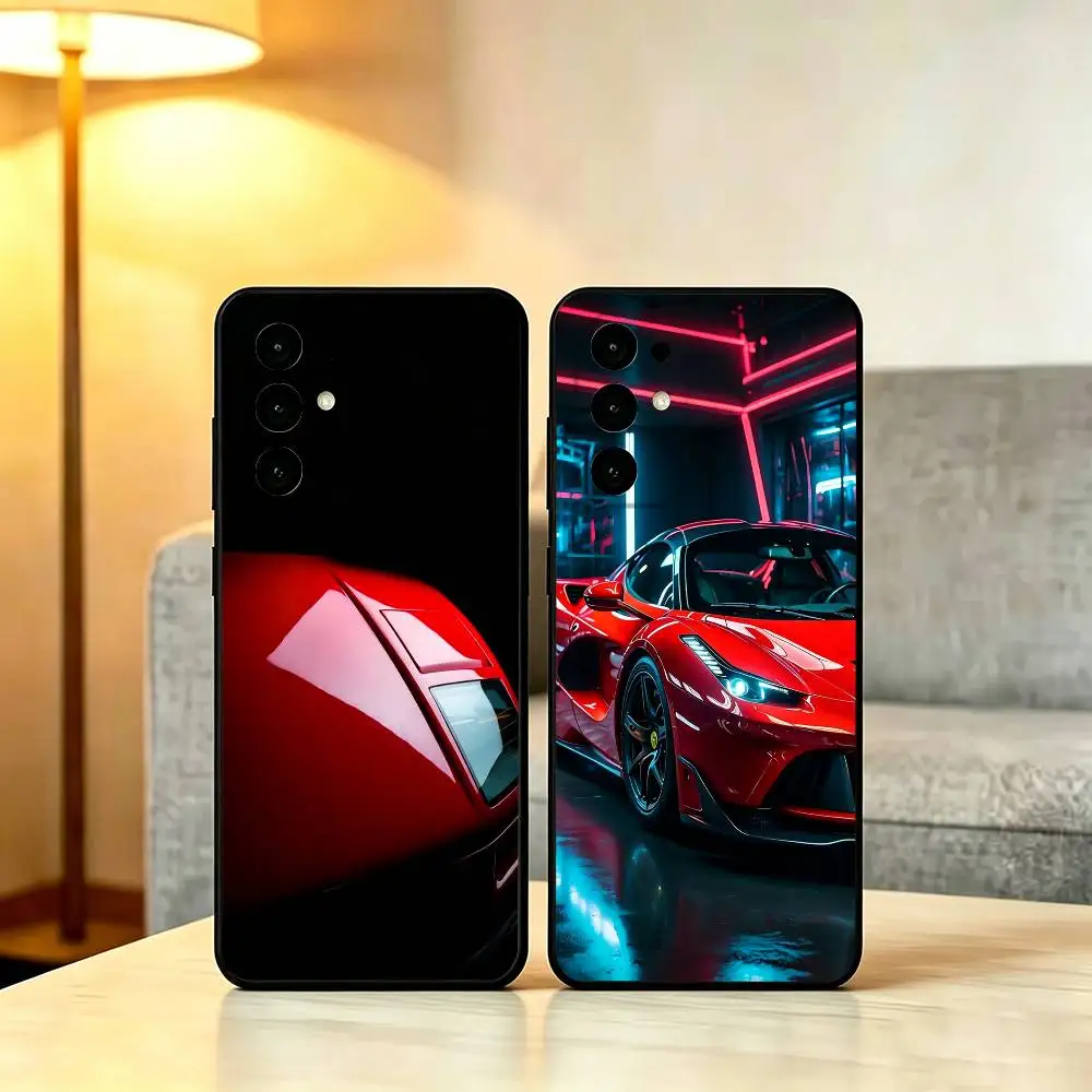 The Prancing Horse Sports Car Phone Case For Samsung S25,S24,S21,S22,S23,S30,Ultra,S20,Plus,Fe,Lite,Note,10,Soft Black Cover