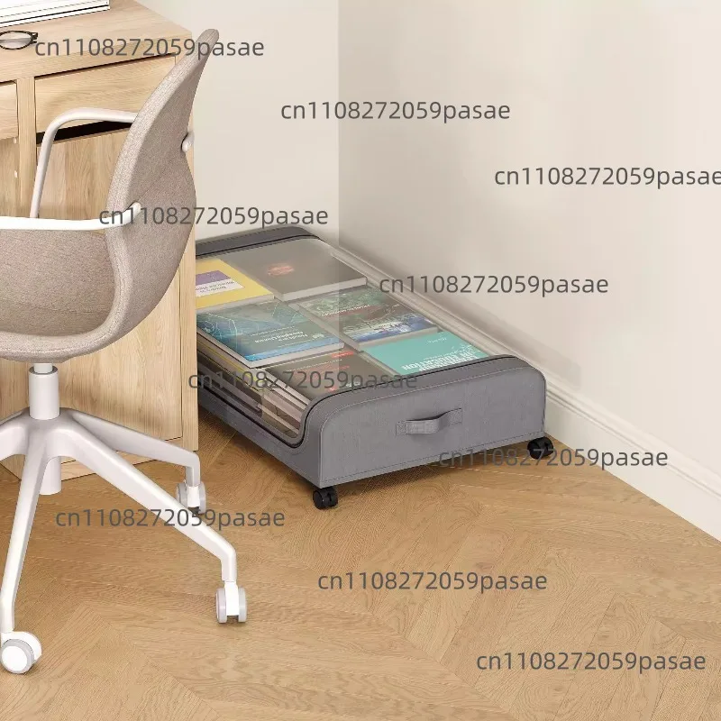 Dust-proof storage box with gurney under rack, simple clothes and shoes storage box