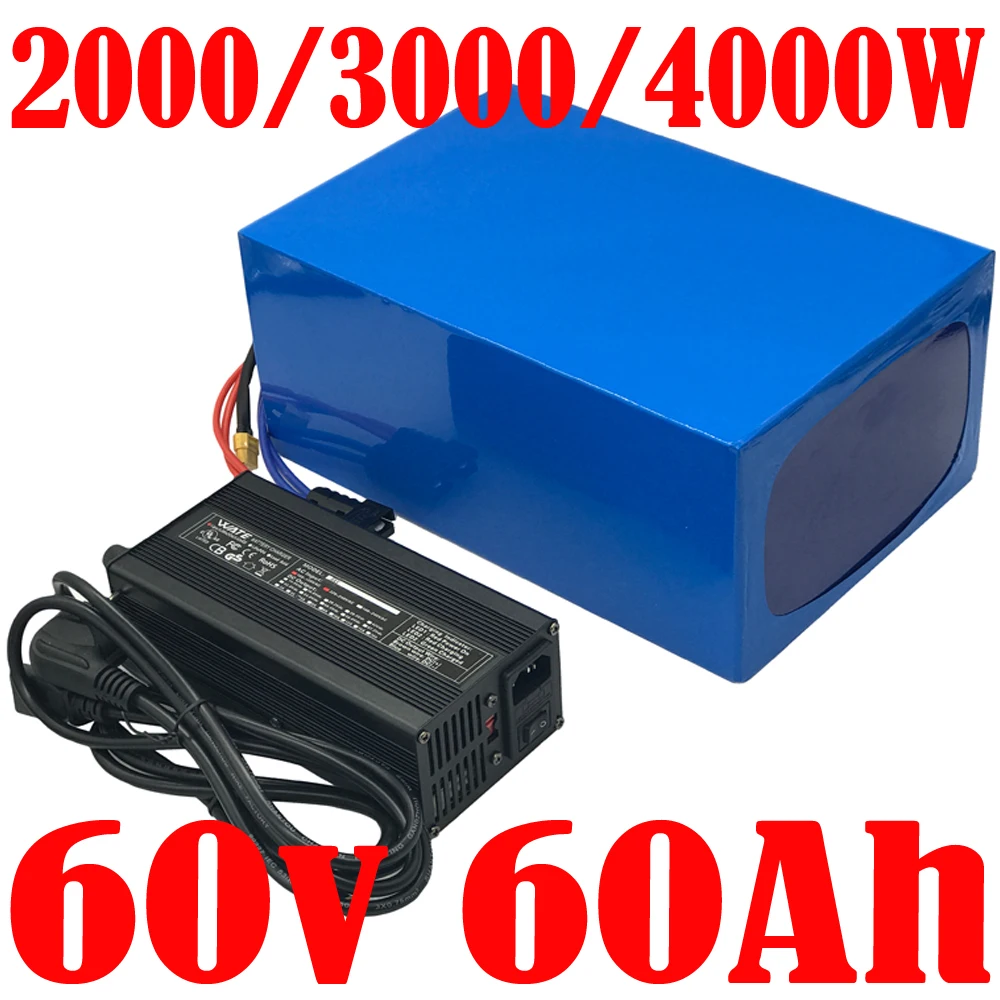 

ebike battery 18650 cell 60V 40Ah 50Ah 60Ah electric bicycle Lithium battery For 2000W 3000W 4000W electric bike scooter motor