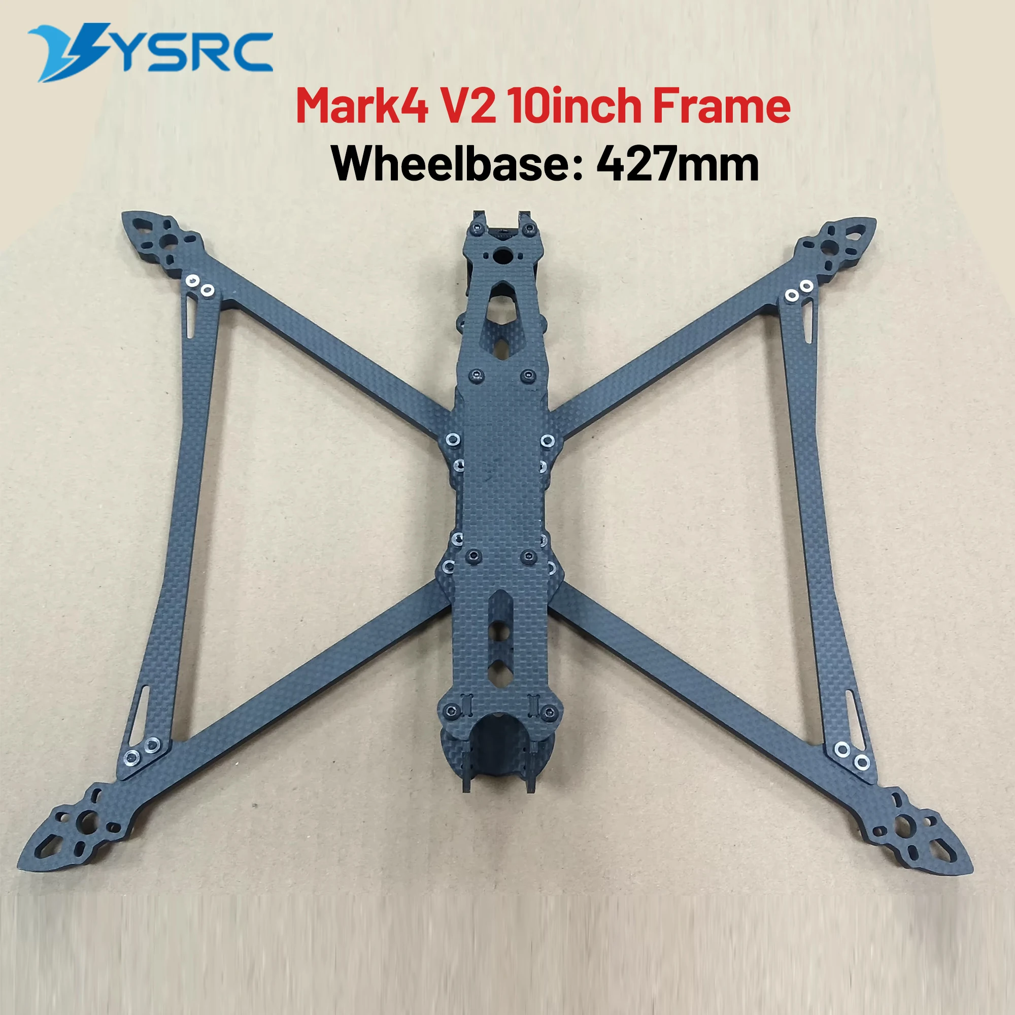 Mark4 V2 Mark 10inch 427mm 3K Full Carbon Fiber TrueX Frame FPV Racing Freestyle Drone Frame Kit for R3115 Motor 1050 Propeller