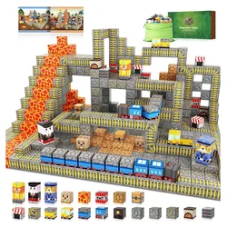 Magnetic Building Blocks Magnetic Cubes Stacking Construction Set STEM Sensory Toy for Kids Boys Girls Ages 3+ Holiday Toy Gift