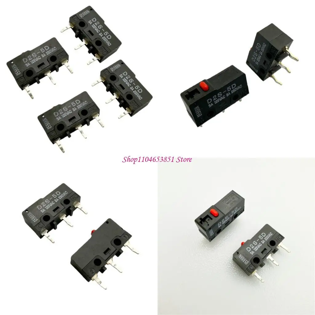 D2S-5D Small Switcher 3 Pin SPDT Subminiature Switcher 3A 250V For Washing Machine 