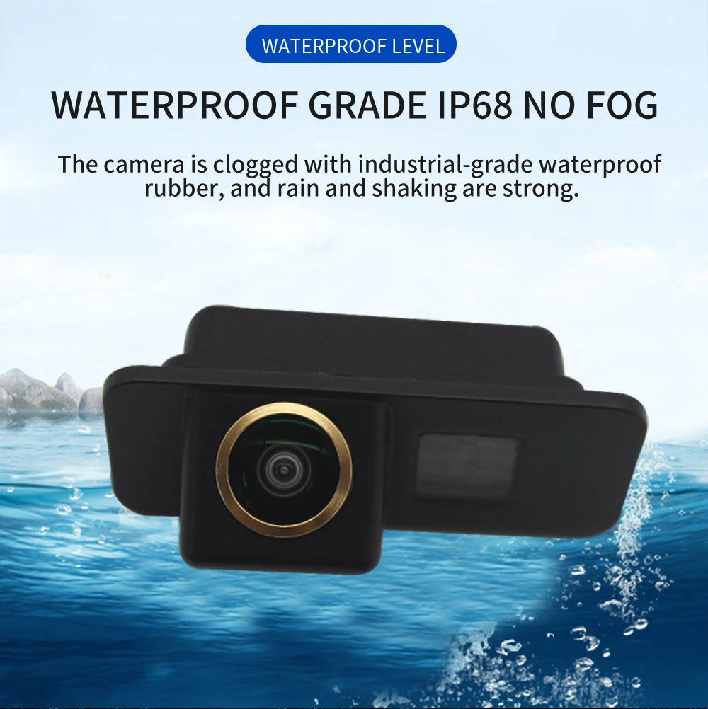 Car Rear View Reverse Camera Backup HD Parking Assistance For Ford Mondeo Ba7 S-Max Fiesta Kuga 2006-2010