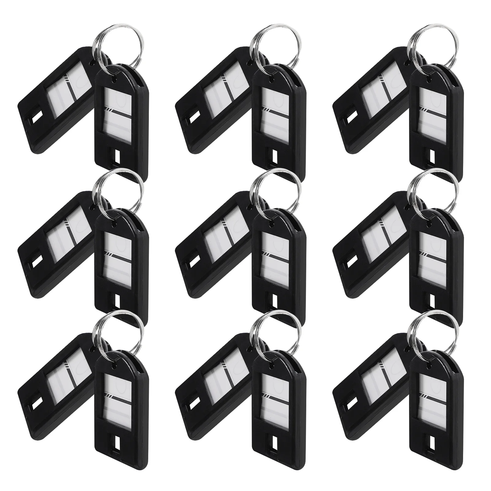 

50Pcs Key Tags Portable Compact Plastic Label Multi-Function Key Identifiers for Keys Luggage Accessories Keychain Tag