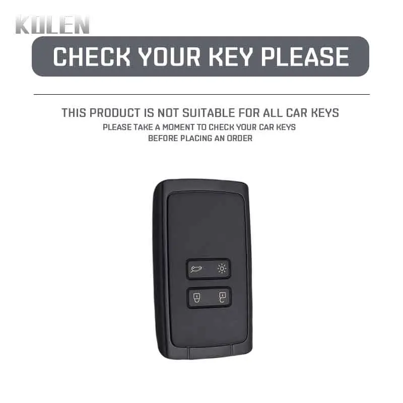 ABS Carbon Fiber Car Key Case Cover For Renault Clio Captur Megane Talisman Espace Zoe Koleos Scenic 4 Arkana Dacia Sandero Card