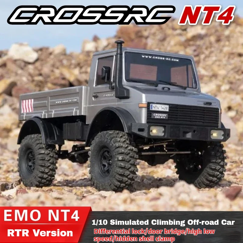 

CROSSRC EMO 1:10 NT4 Unimok Climbing Car Differential Dual-Speed Waterproof Hardcore Off-Road Rc Electric Remote Control Car