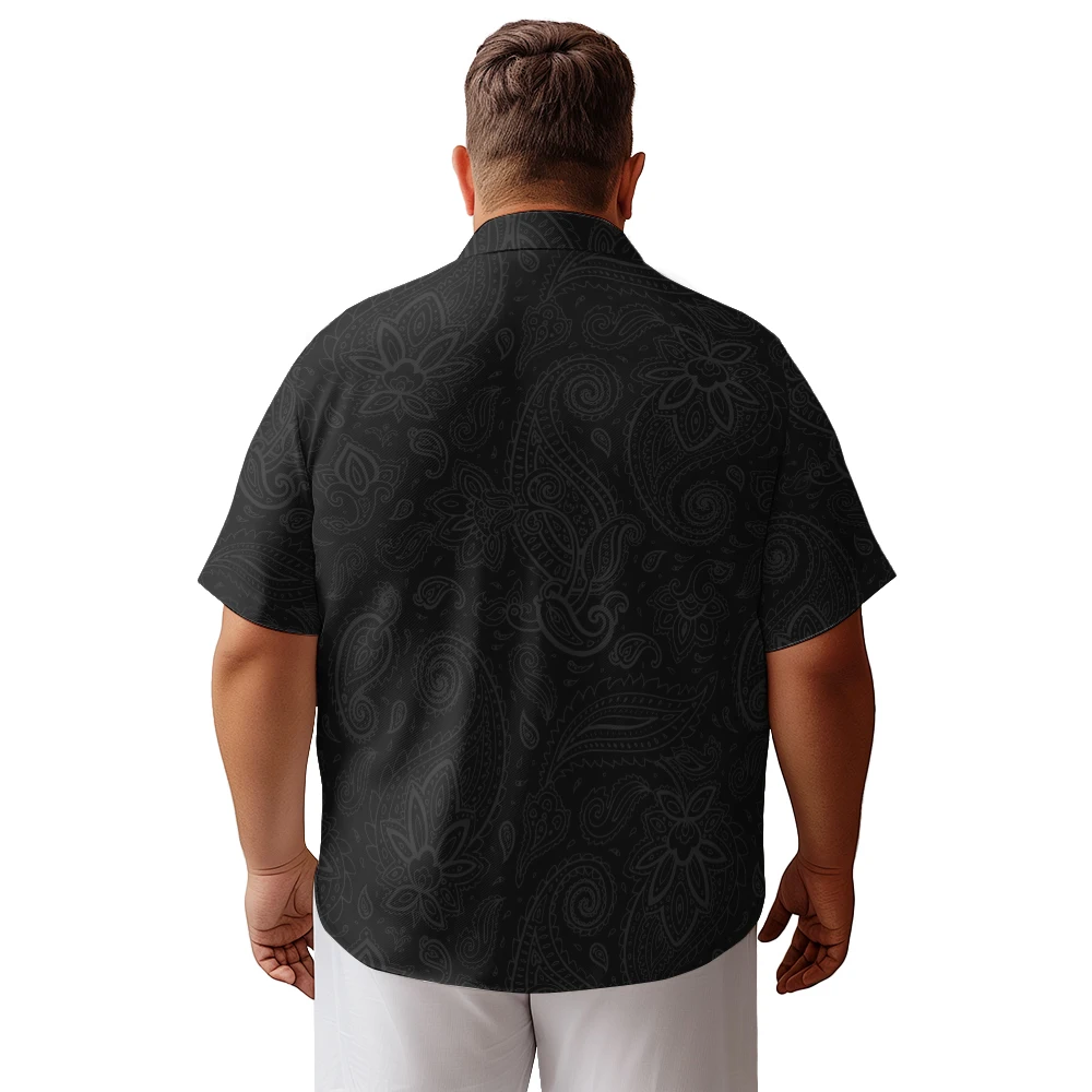 Fun love skeleton hands men's casual short-sleeved Polo shirt summer loose large size lapel thin T-shirt top