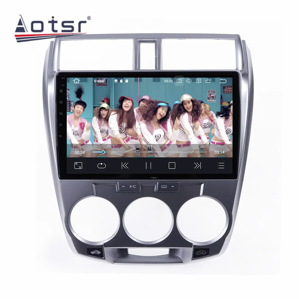 GPS Navigation Radio Audio Stereo Tape Recorder 6+128G Android 10 For Honda City 2008 - 2013 Car Multimedia Player