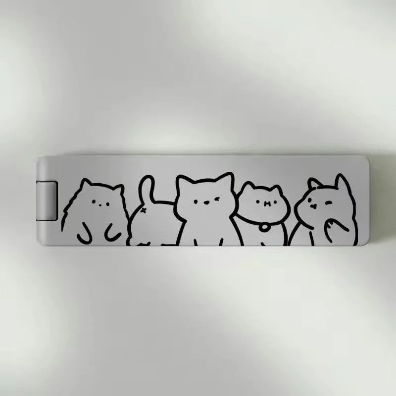 

Cute Kitten Metal Folding Invisible Cartoon Phone Stand Cute Portable Back Adhesive New Desktop Universal Adhesive Support