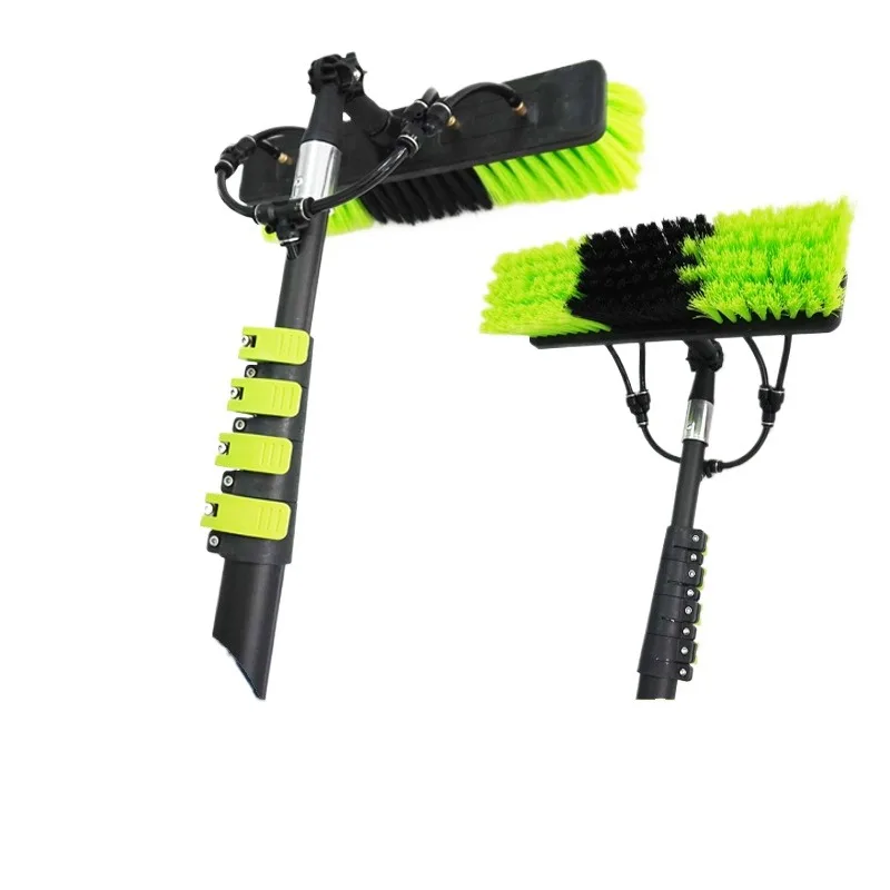 

Photovoltaic panel cleaning tool, water brush to wipe glass, lengthened brush to wash door head and outer wall telescopic rod
