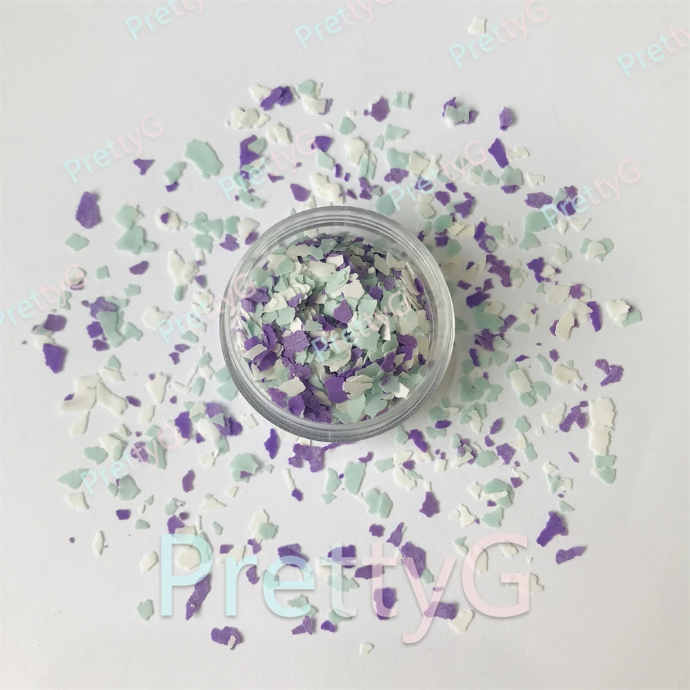 PrettyG 1Boxes Man Glitter Irregular Shards Shape Rock Chip Mica Flakes Mix Colors Clay for DIY Art Craft Nail Makeup Decoration - Image 2