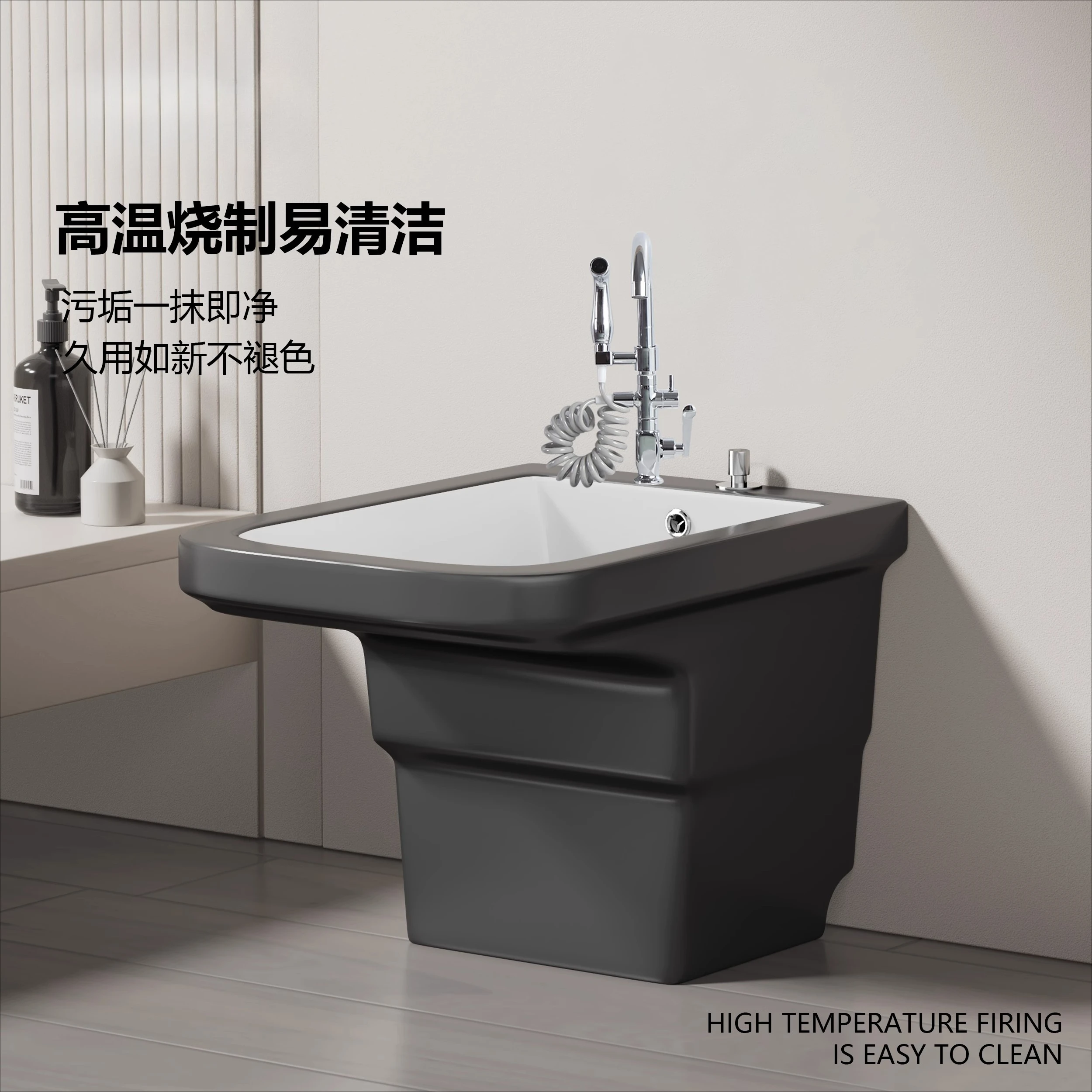 حوض سباحة ممسحة منزلي مع حوض سباحة غسيل فناء رمادي #2