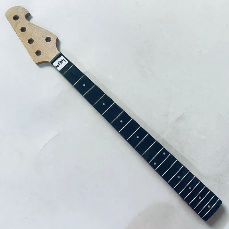 

MN989 No Logo Right Hand 5 Strings Electric Bass Neck Maple Rosewood 21 Frets Scales Length 864MM Surface Damages and Dirty