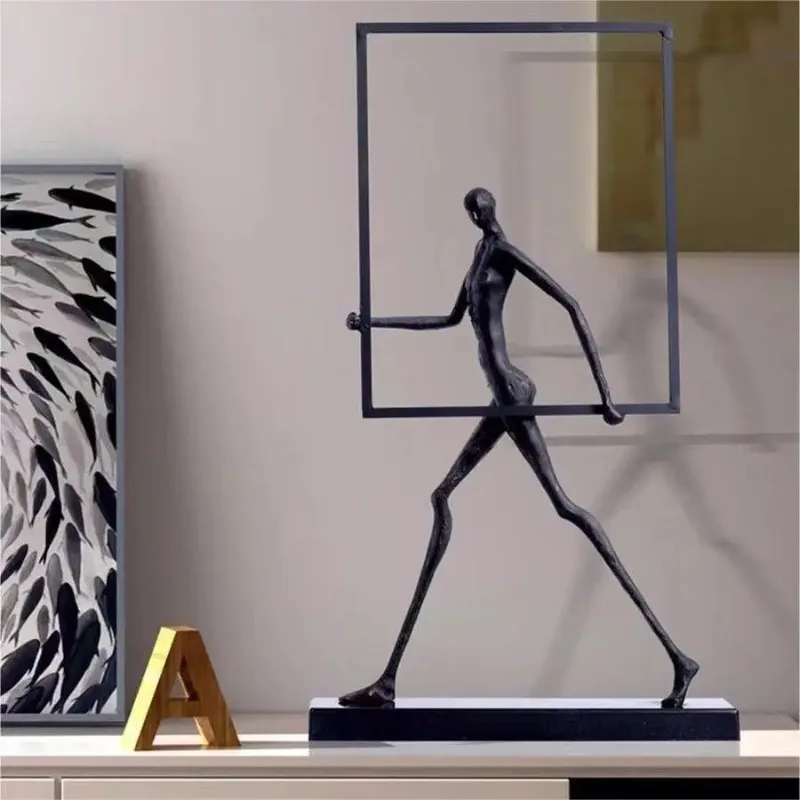 Modern Abstract Figure Art Sculpture Floor Lamp Hotel Exhibition Hall Creative Human Body Floor Decoration Ornaments