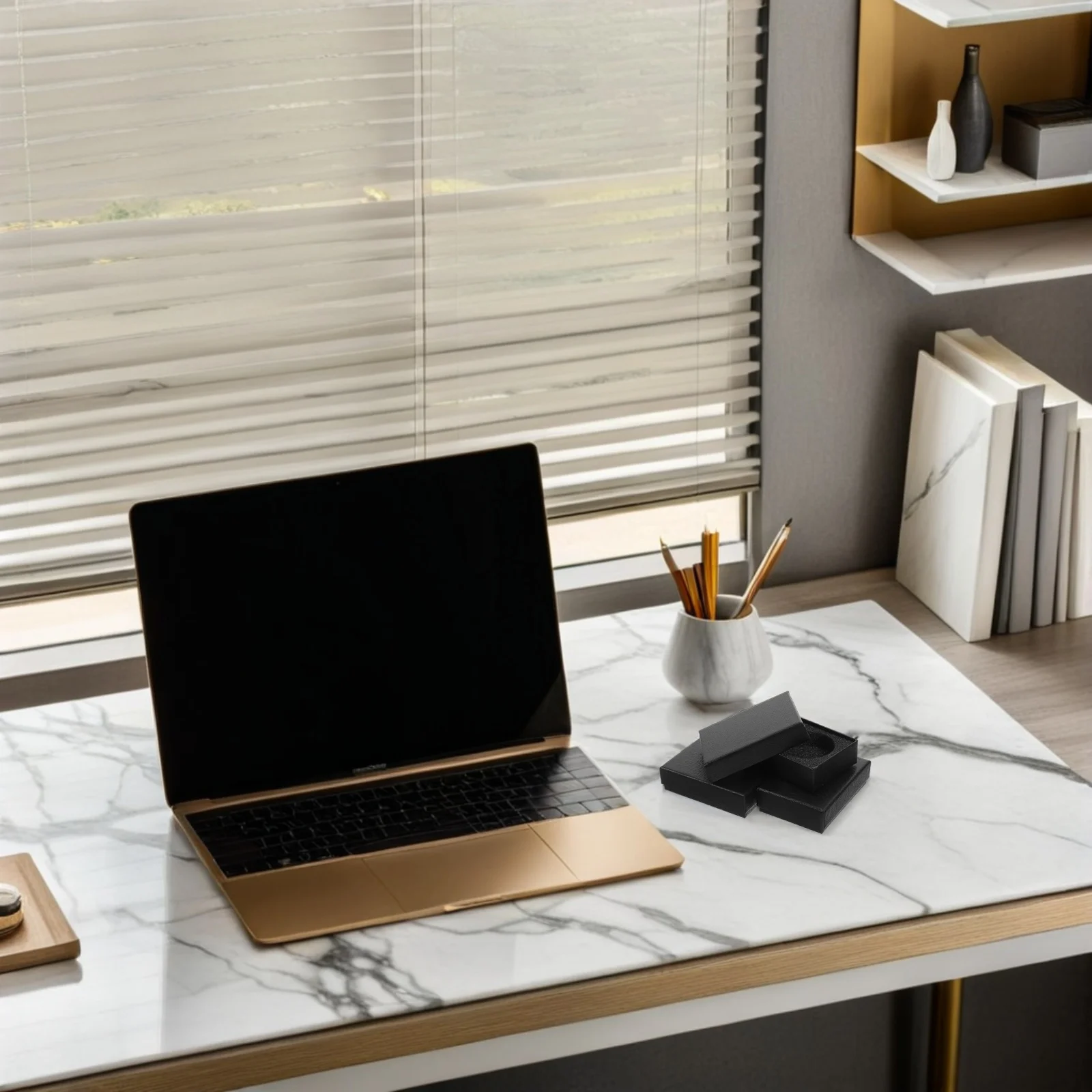 

4pcs Pocket Box 47Mm Paperboard Storage Organizer For Men Display Safe Keeping On Dressing Table Case Pocket Watch Storage Box