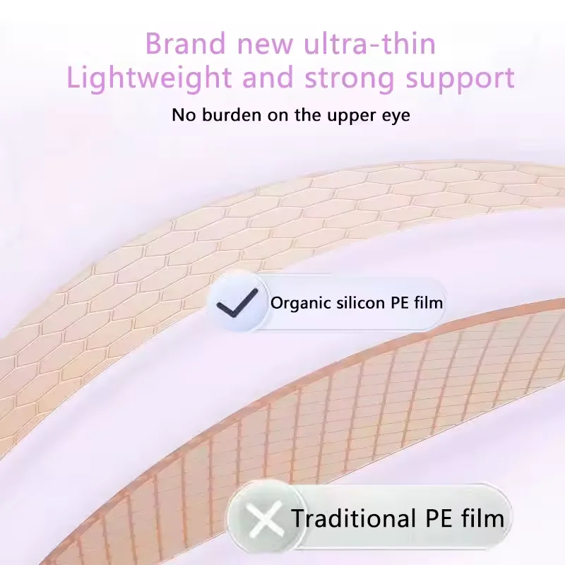 เทปตาสองชั้น Lifting Double Eyelid สติกเกอร์โปร่งใส Beige พับเปลือกตาลายธรรมชาติที่มองไม่เห็น Big Eye แต่งหน้าความงาม