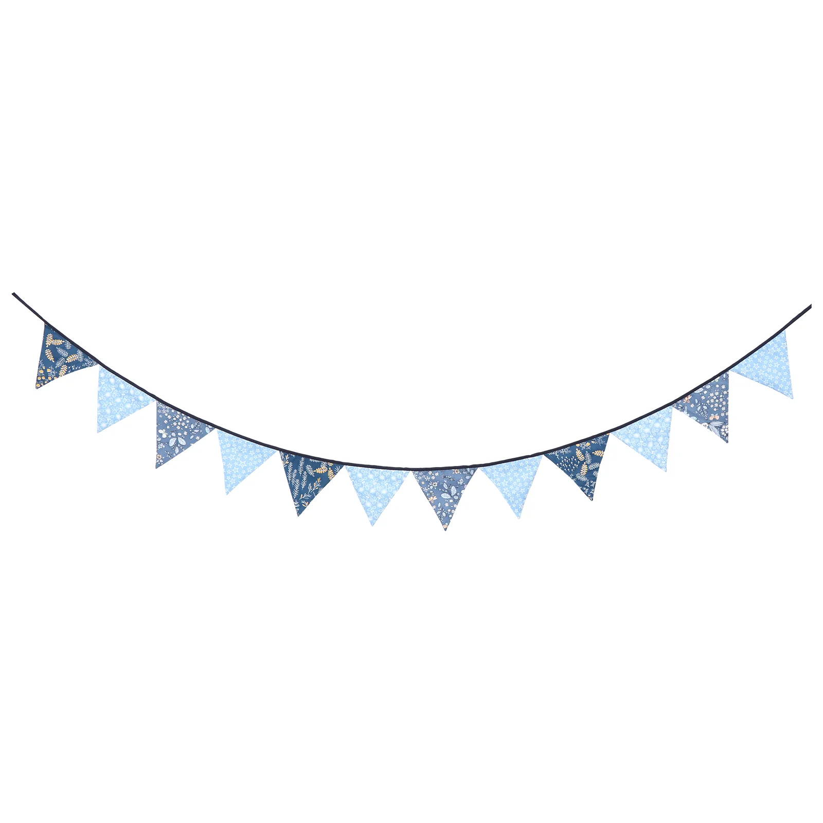 Denim Blue Pennant Home Decorative Banner Triangular Decoration The Party Cotton Ornaments