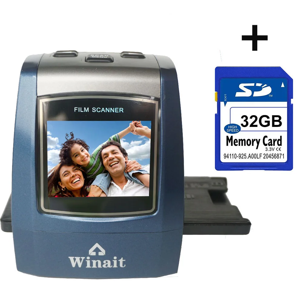 All-in-One High Resolution 22MP Film Scanner, Converts 35mm/126KPK/110/Super 8 Films, Slides, Negatives into Digital Photos